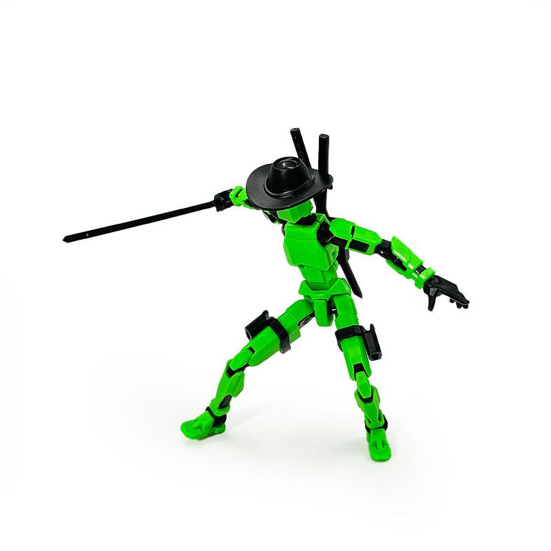 T13 Action Figure, Multi-Jointed Flexible Toy, Lucky Number 13 Doll, Desktop Decoration Gift for Game Enthusiasts, Durable Abs Material