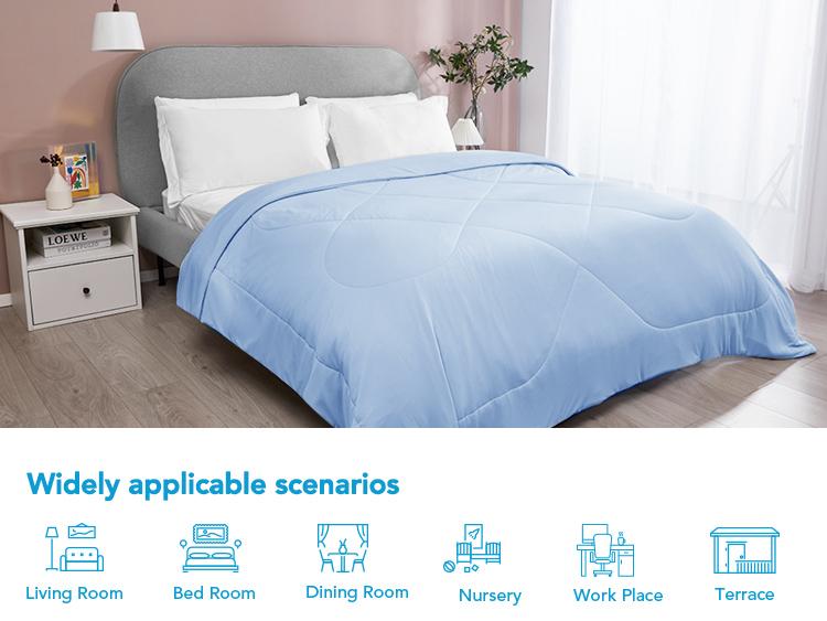 Deconovo Cooling Comforter – Double-Sided Cool Touch Blanket for Hot Sleepers, Soft & Fluffy, Summer Cool Sleeping Blanket, FathersDayGift