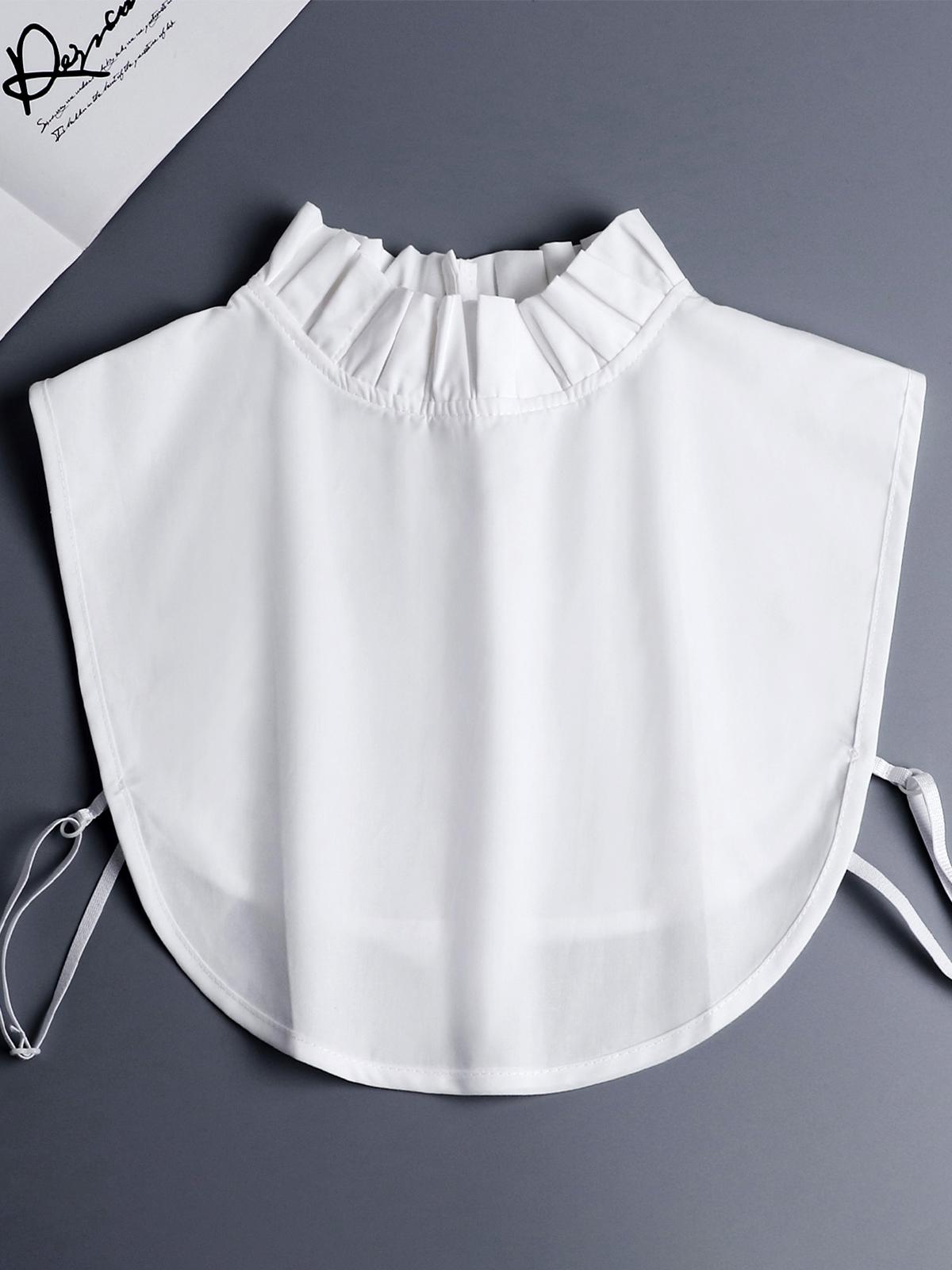 White detachable collar Simulated Collar For Decorating Cotton Jacquard European Lace Half Collar Shirt Dickey Collar fakes Collar Shirt For Women