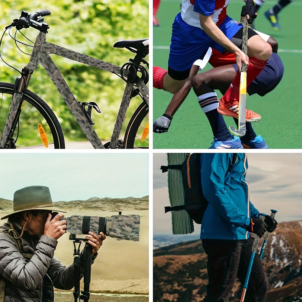 4-Pack Camo Cohesive Wrap Tape – Non-Woven Self-Adhesive Bandage for Sports, Cycling, Hunting Gear, Survival Kits, Tactical Equipment, Survival Tools & Outdoor Protection