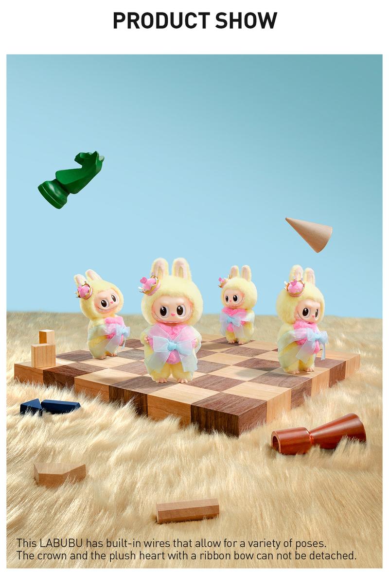 POP MART THE MONSTERS Let's Checkmate Series-Vinyl Plush Hanging Card, Labubu Collectible Toys, Valentine’s Day Gifts