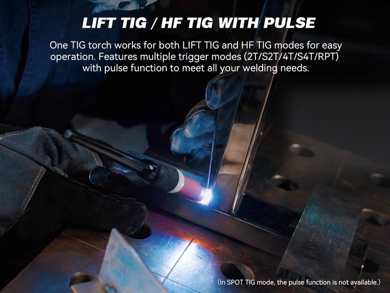 ARCCAPTAIN MIG205MP MIG Welder, All-in-One iControl APP Control Plasma Cutter/Pulsed MIG/Flux Core/Spool Gun/Pulsed HF TIG/Lift TIG/Clean/Stick Aluminum Welding Machine 120/240V Dual Voltage Multiprocess Welders Black Friday, Christmas Gifts for Men/Dad