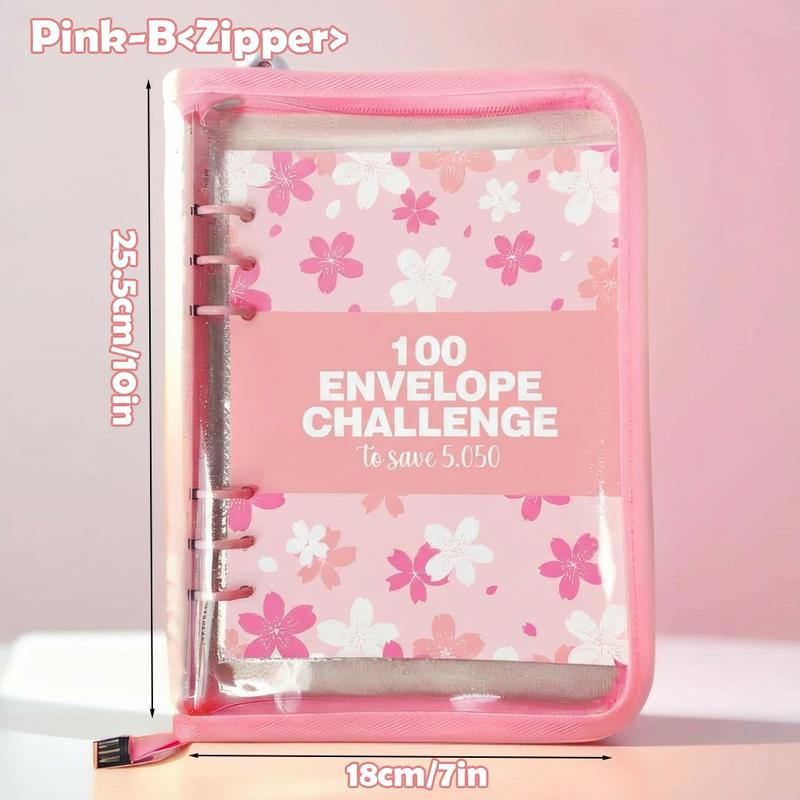 2026 Money-Saving Challenge Binder - Budget Binder with Cash Envelopes, Savings Challenge Planner, Savings Challenge Book for Home & Office - Ideal New Year & Valentine's Day Gift