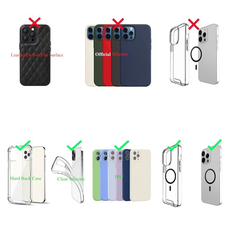 3pcs Ultra-Thin Magnetic Metal Stickers for iPhone, Magsafe Compatible, Durable Protective Iron Sheets, Non-Deforming Phone Accessories