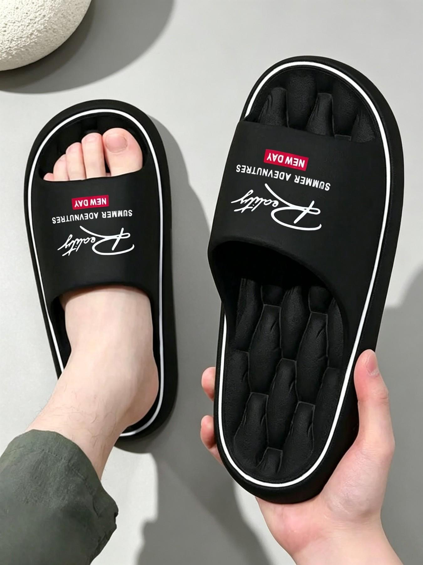 Men's Fashion Eva Material Sandals Slipper, Open Toe Design, Soft Sole, Breathable Comfort, Casual Wear, Indoor & Outdoor Use, Unisex.Runs small, wide feet please size up one size.