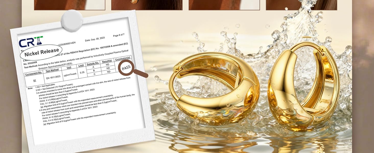 3 Pairs Small 14K Gold Plated Hoop Earrings for Women Trendy Hypoallergenic Silver Earring Stacks Huggie Hoops Earring Sets for Multiple Piercing Chunky Double Hoop Jewelry Lightweight