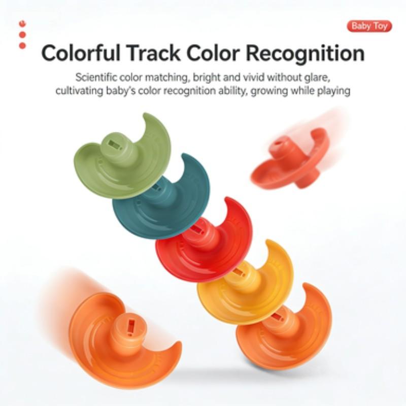 Baby Basketball Track Toy Suitable for Ages 3+, DIY Educational Toy for Infants Boys Girls Aged 2-6 Years, Fun Learning Activity