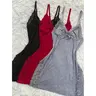 Women's Sleeveless Mesh Lace Embroidery Night Gown - Sexy Slip Nightwear with Side Slit, Ruffle Hem, Relaxed Fit, Chic Loungewear for Wedding Night, Valentine's Day, Party