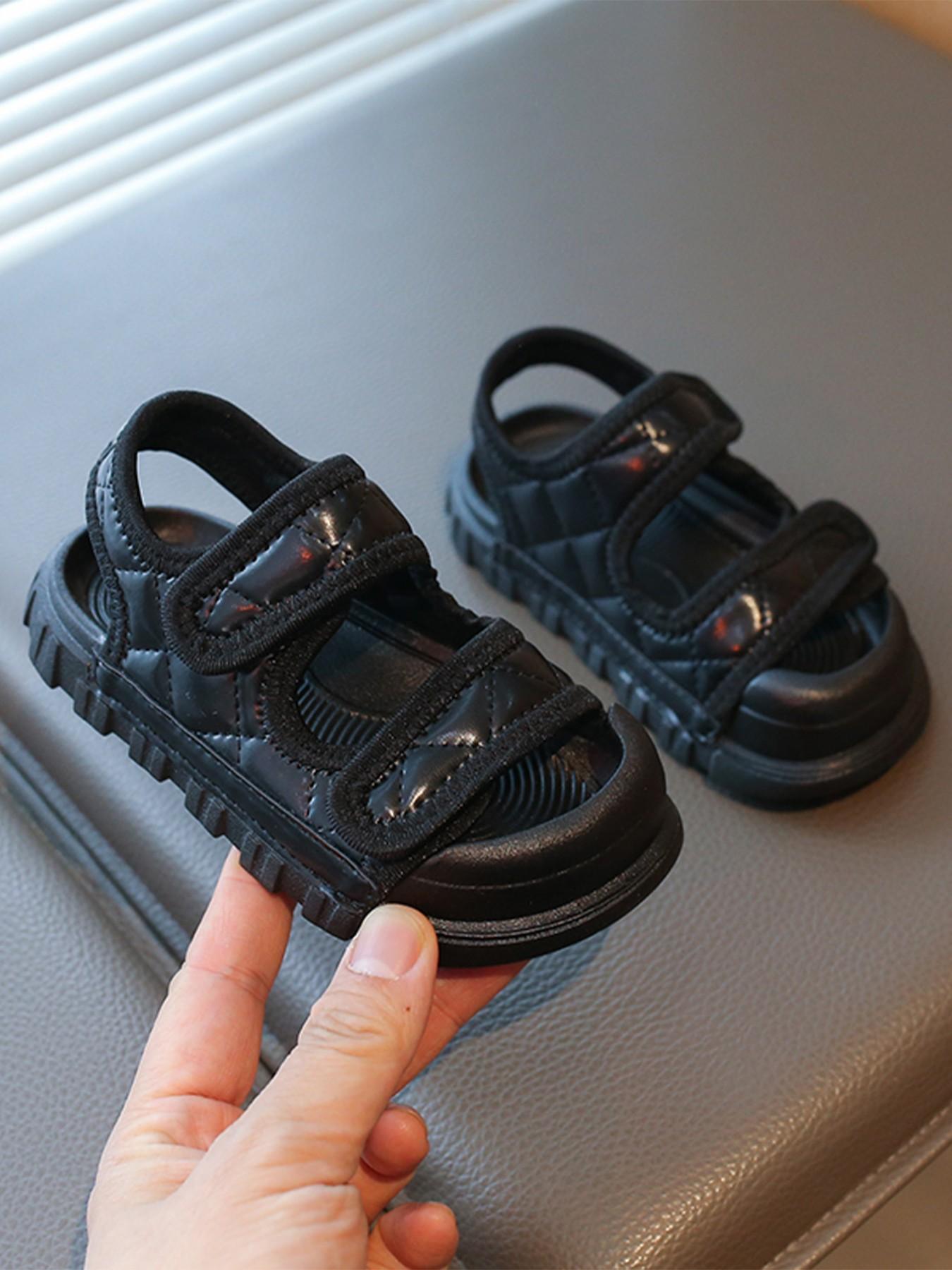 Sandals Bestseller, Unisex Toddler Closed-Toe Anti-Tip Soft Sole Non-Slip Rhombus Pattern Baby Walking Shoes