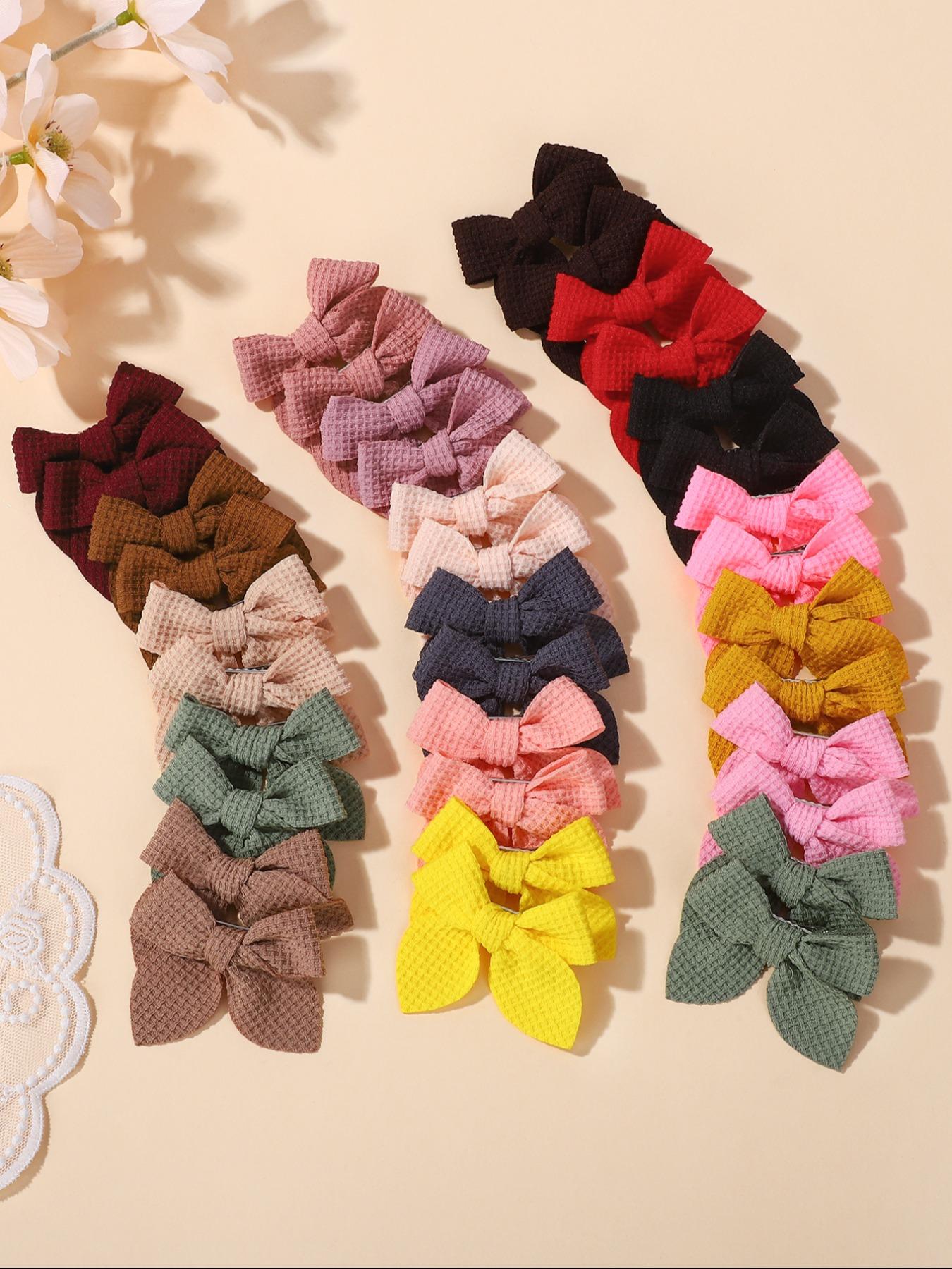 40 Piece Random Moonglow Color Tail Butterfly Hair Clips, Super Cute Clips, Girls' Fashion Classic Versatile Hair Accessories, Stylish and Durable, Hair Clip Set, Hair Decor