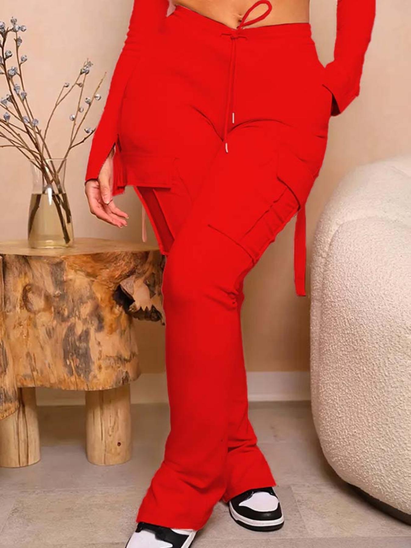 Women's Plain Pocket   Jogger Pants, Casual Comfy Sweatpants for Daily Wear, Ladies Bottoms for All Seasons