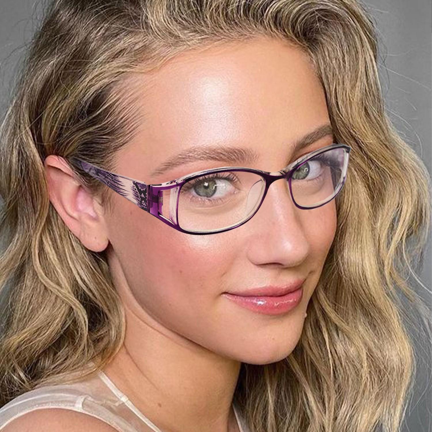 3 Pairs Vintage Reading Glasses for Presbyopia, Full Frame Square Eyewear with HD Magnifying Lenses, European Style Plastic Frames