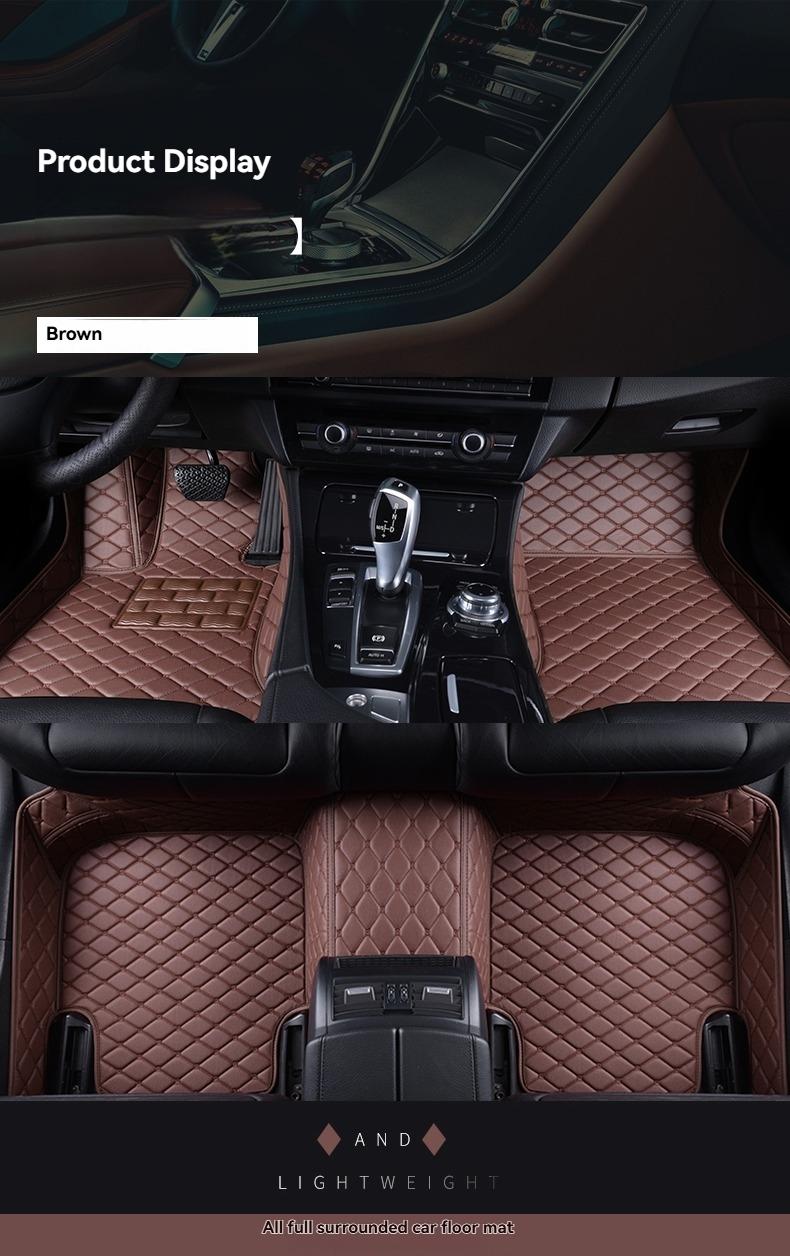 For 2010 Lincoln MKS Custom-Fit Full Coverage Car Floor Mats Easy-Clean Carpet-Style Floor Mats
