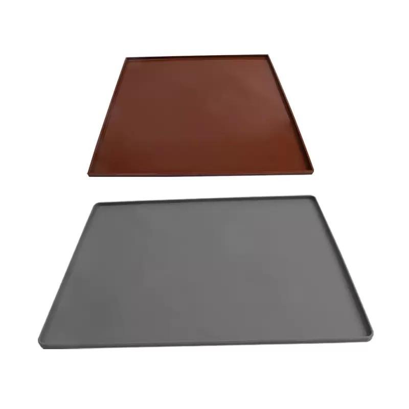 Silicone Baking Mat with Oil Brush, Multi-Functional Non-Stick Swiss Roll Tray Pad, Heat Resistant Table Mat, Food Grade Silicone, Reusable Bakery mat