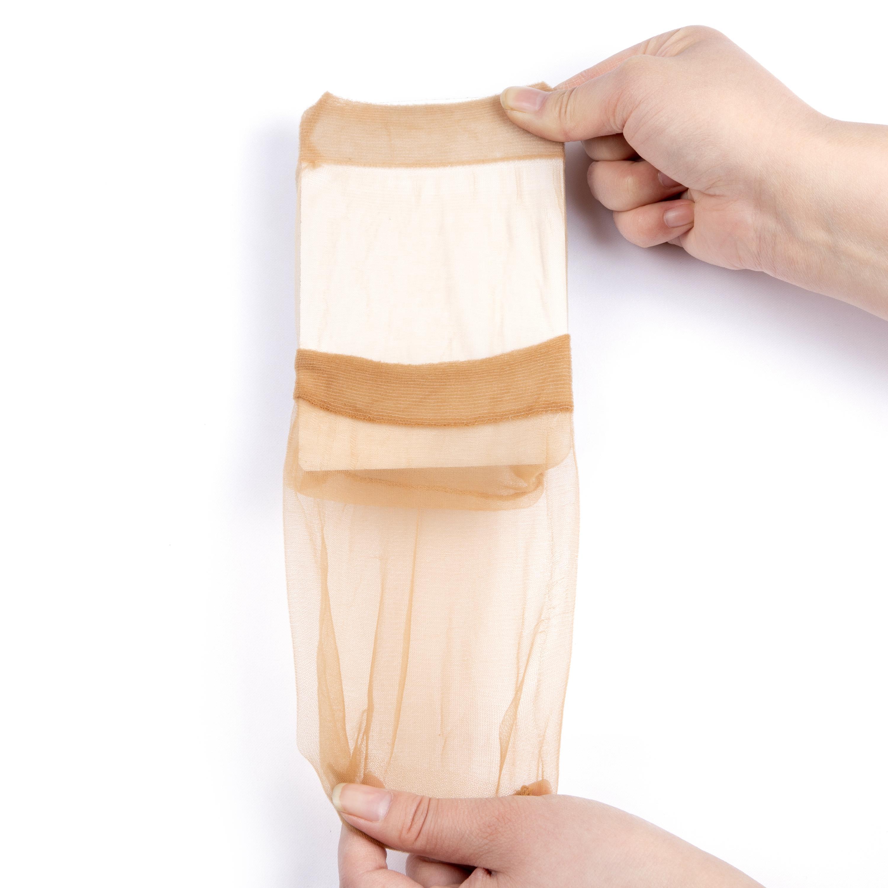 [Gift] Bling Hair 1pack 2pcs Wig Cap For Lace Wig Transparent Stocking Wig Caps for Women Lace Front Wig Invisible Thin Nylon Cap Bulk for Women