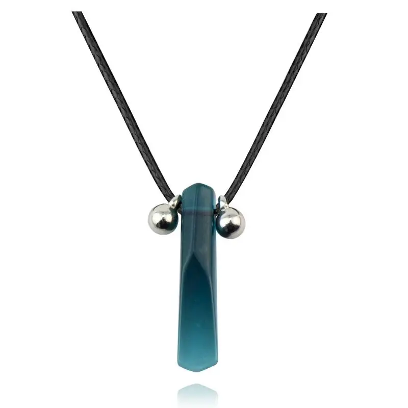 Hokage Tsunade Gemstone Nature Jade Pendant Uzumaki Charms Necklace Halskette Anime Cosplay Prop Jewelry Adornment ﻿
