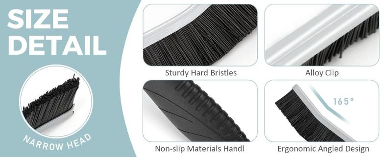 Mother's Day Gift-5 Pcs Crevice Cleaning Brush Hard Bristle Brush Multifunctional for Bathroom Kitchen Crevice Cleaning Tool Mother's Slay