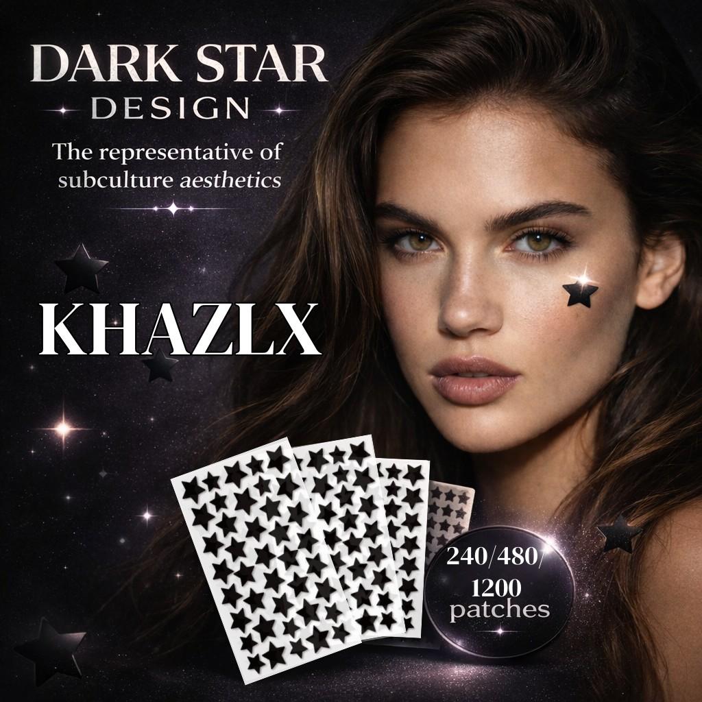 Dark Aesthetics Acne Pimple Patches, Stylish & Effective Treatment, Hypoallergenic, Invisible Dark-Style Patches, 240/480/1200pcs, for Cool Girls, Acne Clearing Products, Pimple Patch Bulk
