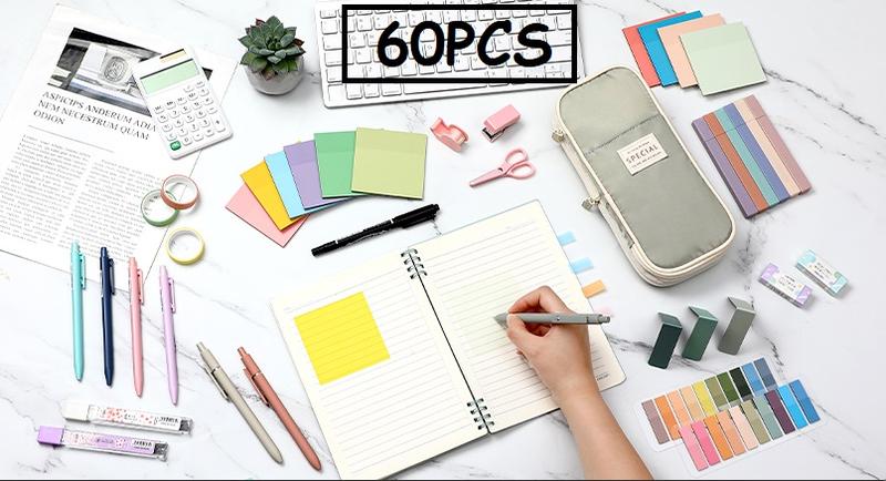 Valentine Stationery Gifts Bible Journaling Kit 18/39/60pcs Aesthetic Annotation Supplies School Stationery Study Supplies for Christian Women Girls Teenagers College Student Girly Office Supplies Birthday Party, School Study Supplies