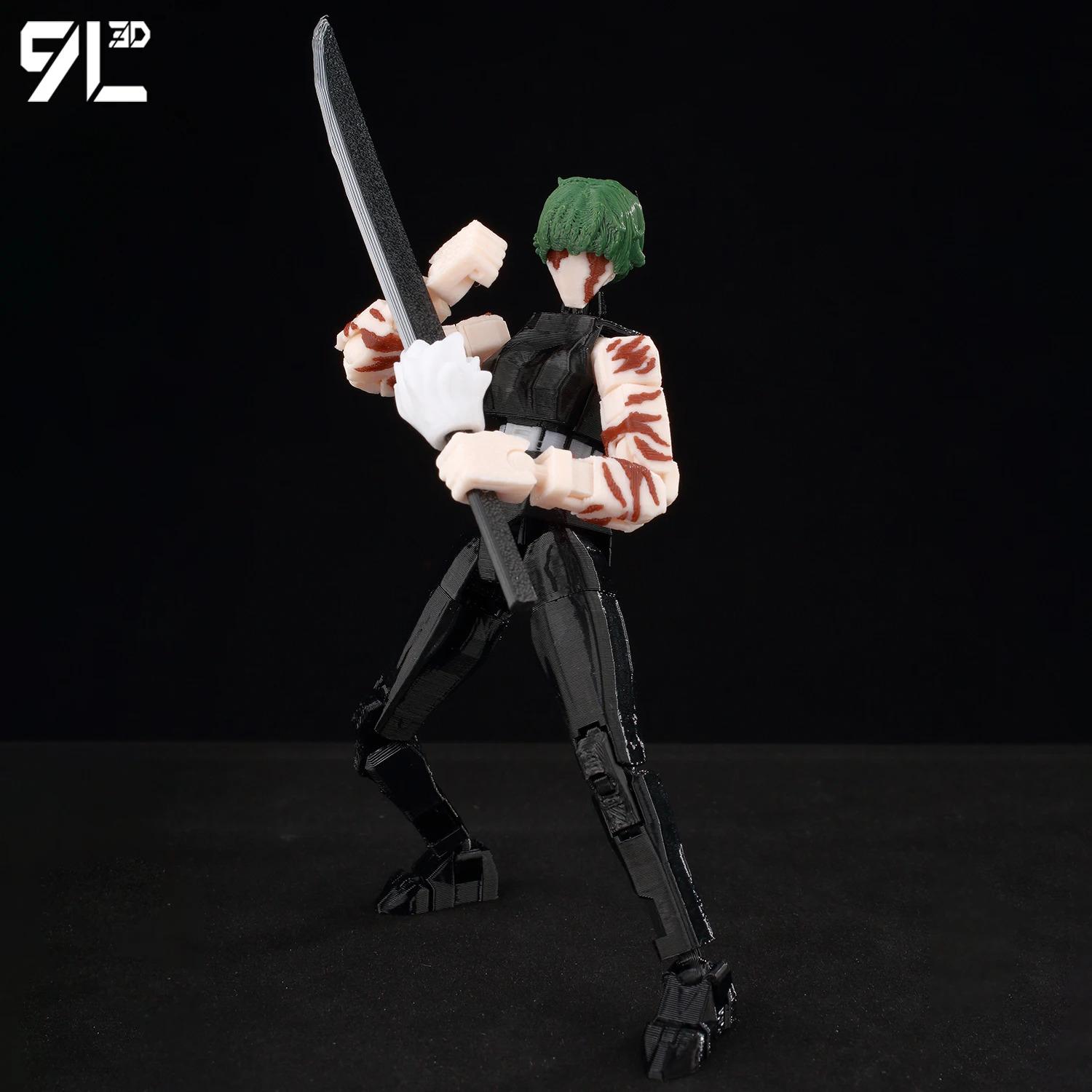 9L3D Printed Jujutsu Kaisen Dummy13 Lucky13 T13 Titan13 Zen'in Maki Anime Multi-Jointed Toys Action Figures Mannequin Model Gift