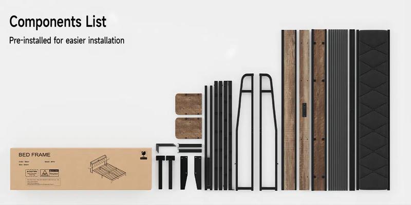 【Valentine's Day Gift】ONBRILL Twin/Queen/King Size Bed Frame, Upholstered Platform Bed With Charging Station Ergonomic Headboard And Side Storage Shelf, Noise-Free, BedRoom Furniture 【Valentine's Day Gift】ONBRILL Twin/Queen/King Size Bed Frame, Upholstered Platform Bed With Charging Station Ergonomic Headboard And Side Storage Shelf, Noise-Free, BedRoom Furniture