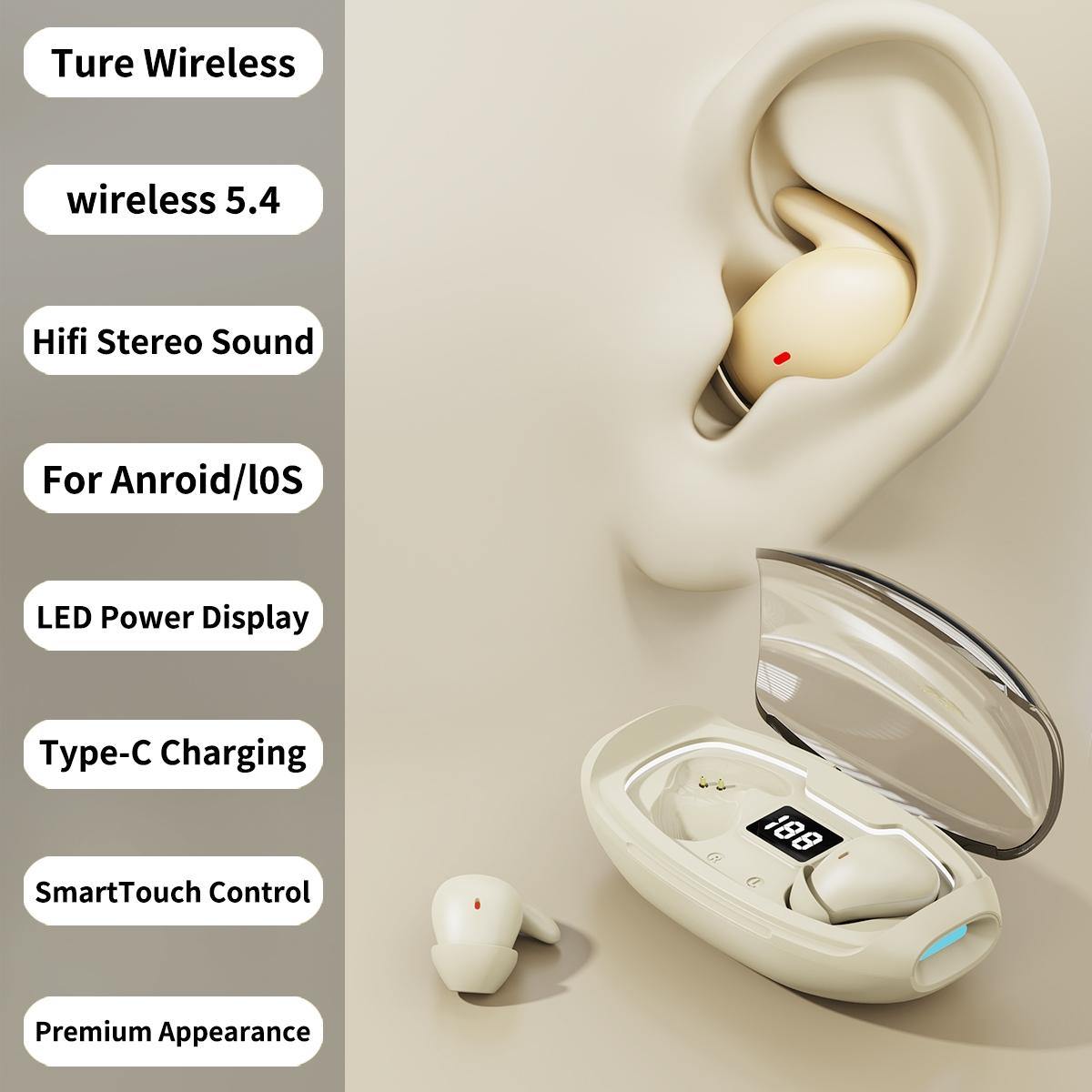 New True Wireless Earbuds with Custom Equalizer, Touch Control, 20-Hour Battery Life, Compatible with iPhone and Android, Compact Design