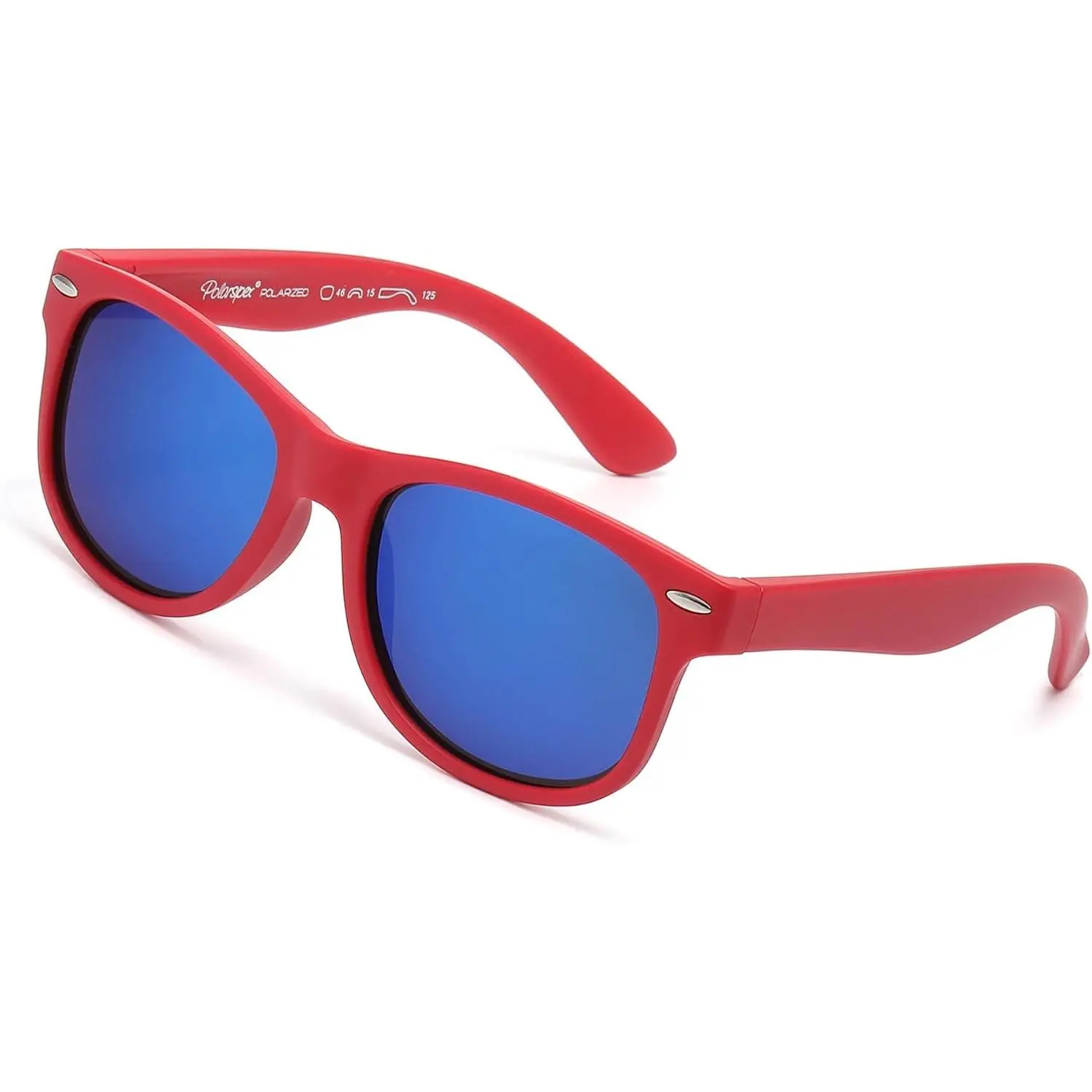Rubberized Red | Polarized Ice Blue