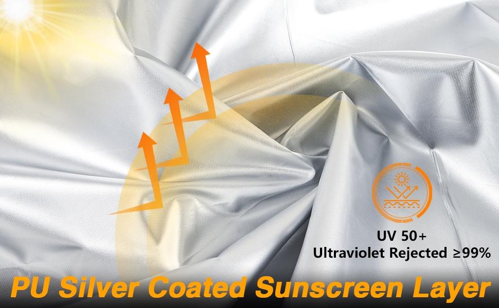 Generator Cover, 26”L x 20”W x 20”H Heavy Duty Waterproof 420D All-Weather Generator Cover with Storage Pocket Compatible with Most Generators 3000-5000 Watt (Gray)