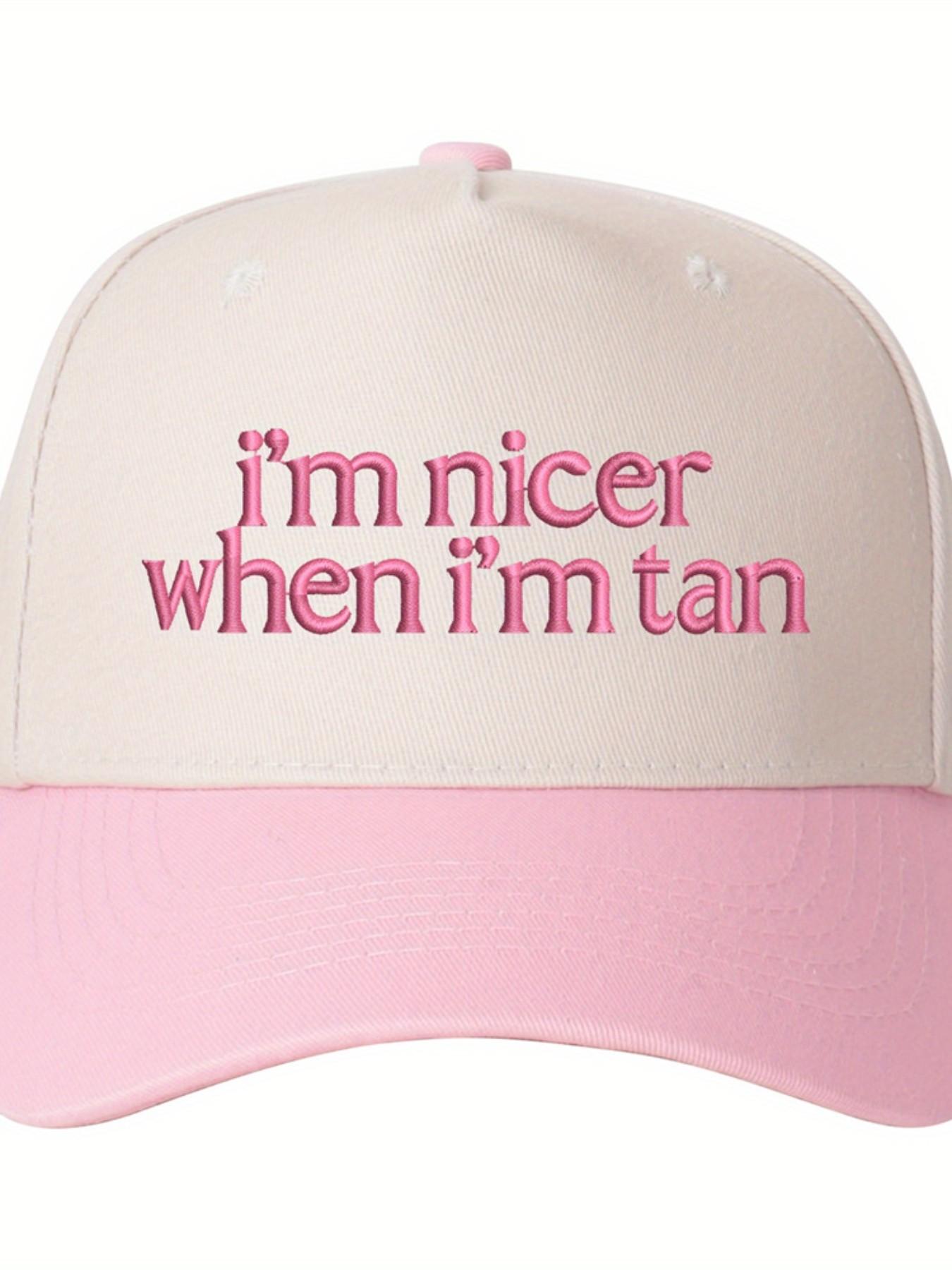 Fashionable Women's Adjustable Trucker Hat, Casual Hat, Stylish Hat, Embroidered Letter Design, Perfect for Spring, Fall Travel, Beach Vacation, Outdoor Leisure, Trucker Cap