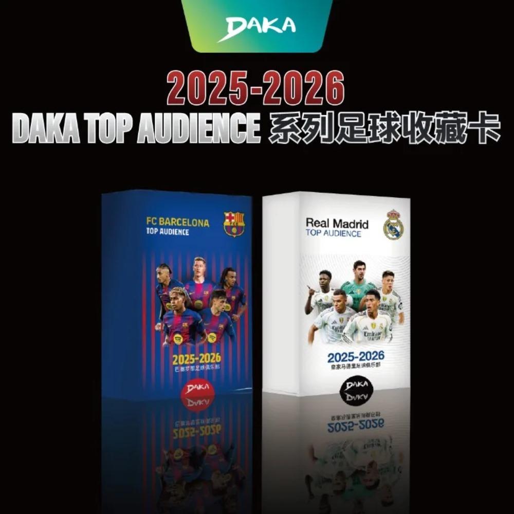 DAKA Top Audience Real Madrid Barcelona Football Trading Cards Sealed Box Limited Parallel Numbered Autograph Cards Collect