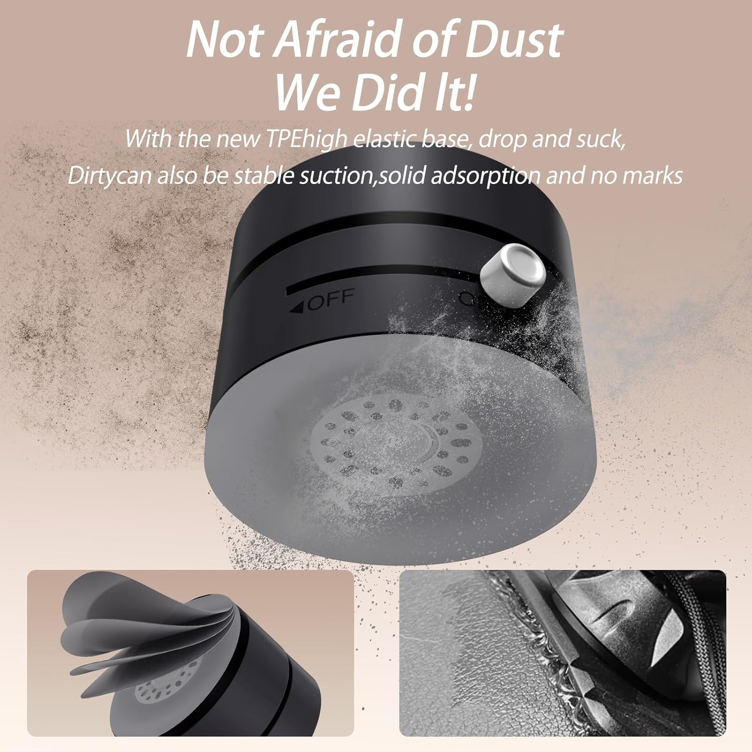 Vacuum Magnetic Suction Phone Holder, 2025 New Magnetic Suction Phone Mount, Foldable Portable Double-Sided Vacuum Magnetic adsorption Adjustable Mobile Phone Holder for All Phones