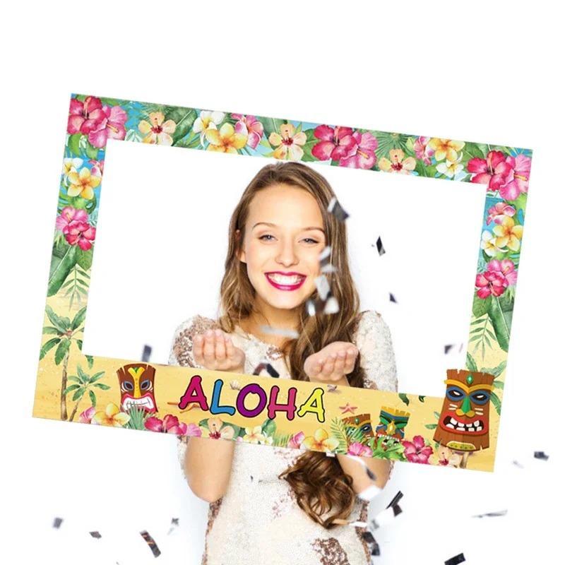 1pc Photography props, photo frames, birthday party decorations, beach themes, tropical summer parties, fun props
