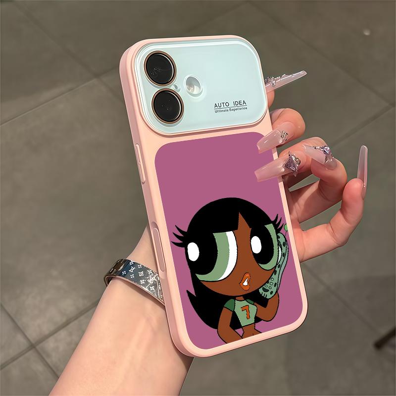 Silicone Shockproof Protective Phone Case for iPhone Series (13-17 Pro Max), Multi-Model Cool Black Skin Green Eyes Blossom Design, Full Coverage with Camera Shield, Ideal Gift
