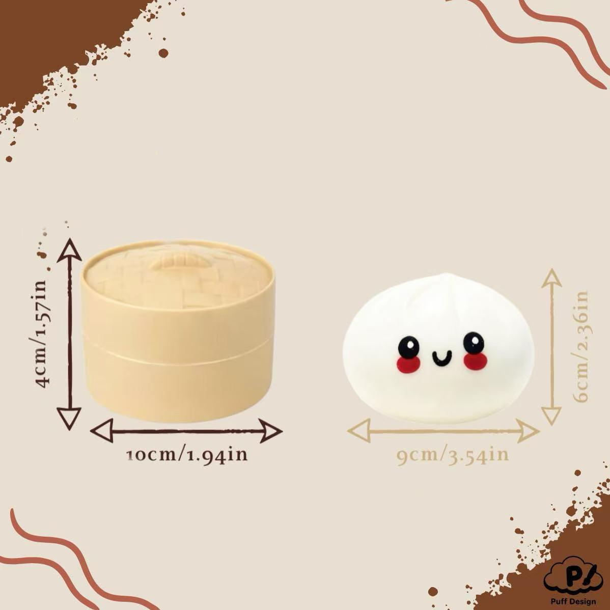 Big Dumpling Squishy Blind Box | Mysecret Bun Soft TPR Kawaii Squishies, Random Style Stress Relief Fidget Toy, Surprise Unboxing Gift for Kids – Perfect for Valentine & Easter Exchange