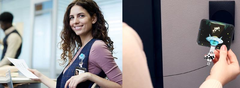 Nurse Day Gift Nurse Badge Reel Pink Bow ID Holder Retractable Badge Reel 4.72 x 3.54In Cute Nurse Badge Reel ID Card Holder with Alligator Clip for Doctor Nurse Teacher Student Office Worker Volunteer Healthcare Accessories, Easter Nurses Week Gift