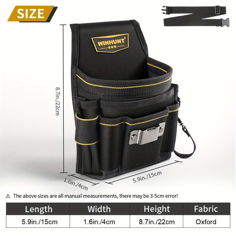 Tool belt set, including small tool bag, electrician and carpenter tool bag with belt clip, men's gardening tool bag, tool belt, tool kit, and tool bag Tool belt set, including small tool bag, electrician and carpenter tool bag with belt clip, men's gardening tool bag, tool belt, tool kit, and tool bag