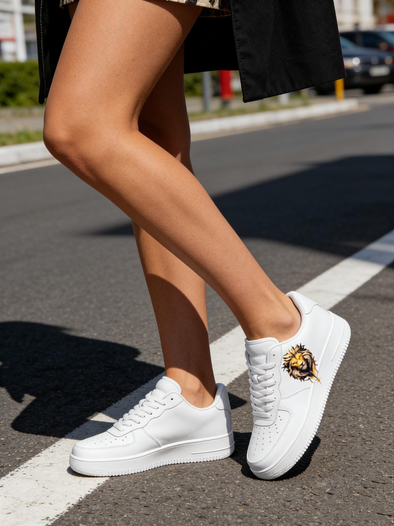 Custom A18 Trendy Sneakers, Unisex Korean Style Fashion Board Shoes, Comfortable and Stylish Footwear for Men and Women