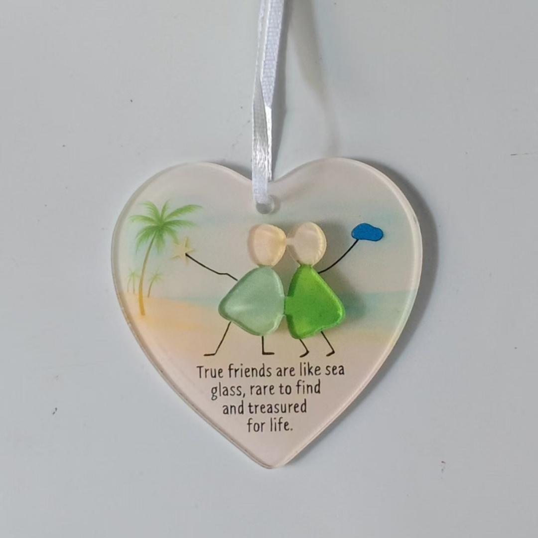 True Friendship Acrylic Decoration, Room Decor Ornament, Perfect Gift for Best Friends and Classmates, Symbolic Friendship Keepsake