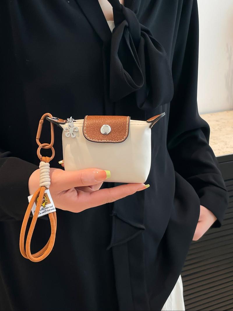 Women's Mini with Detachable Nylon Wristband, Zipper Closure, Decorative Bag, Wrist Strap Wallet, Christmas Gift, Suitable for Young Girls