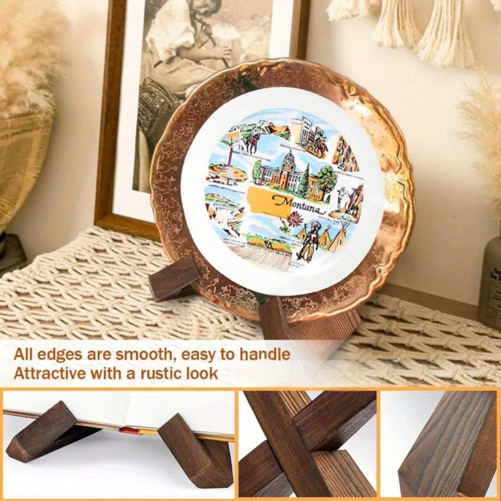 1/2pcs Handmade Composite Wood Recipe Holder - Modern X-Leg Design Kitchen & Desk Organizer, Smooth Surface Menu Display for Family Recipes, Elegant Natural Wood Grain Finish, Ideal Christmas/Easter/Wedding/Birthday Gift