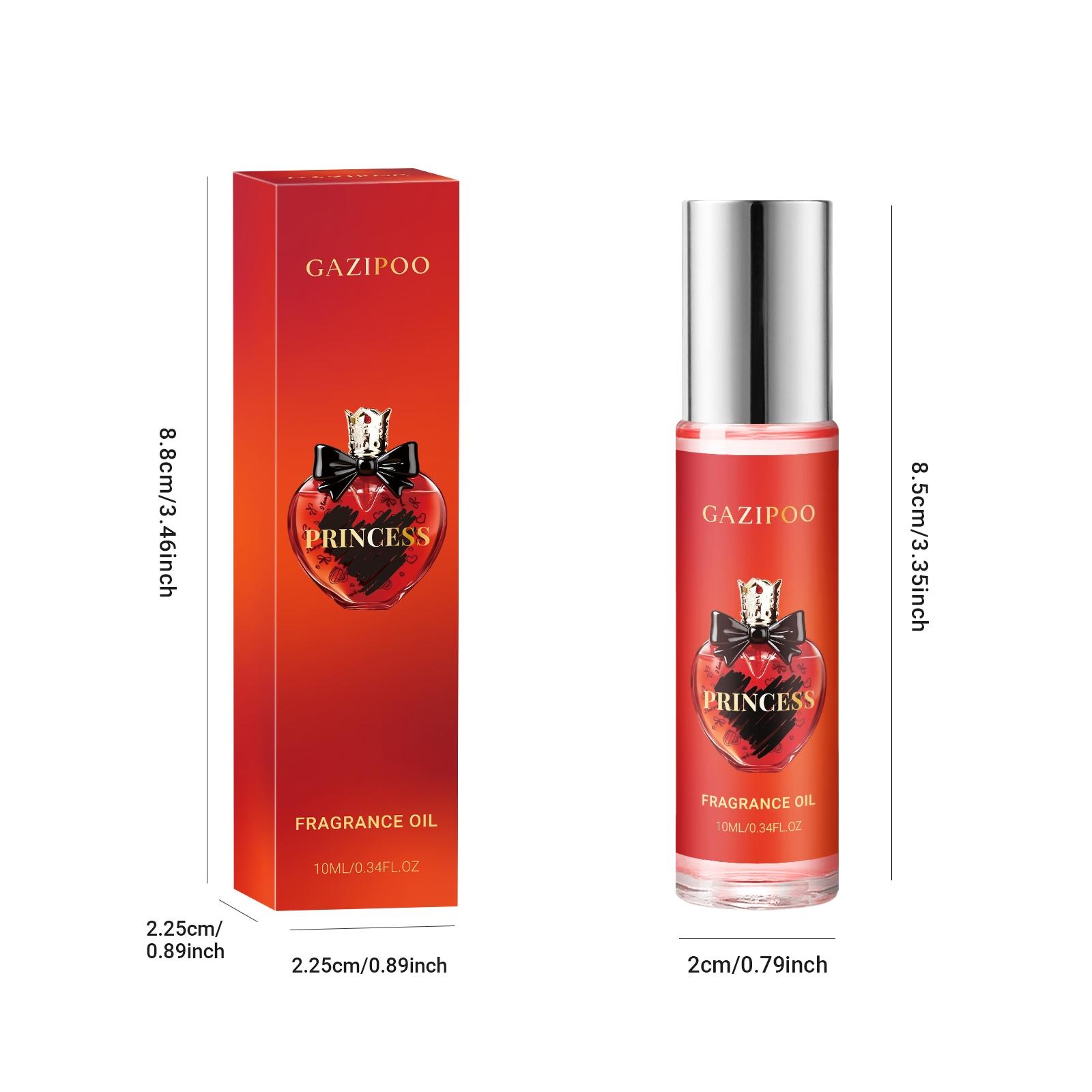 Gazipoo Princess Floral Fruit Scented Roller Perfume Oil, Long-Lasting Sweet Fragrance, Portable Body Mist, Ideal for Dates