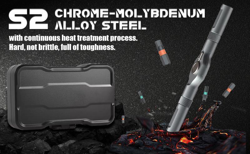 SEESE 24-in-1 Magnetic Precision Screwdriver Set - Engineer-Grade Ratchet Kit with Quick-Release Handle & Bit Storage, Multi-Purpose Repair Tool for Electronics/Appliances/DIY,Holiday gifts