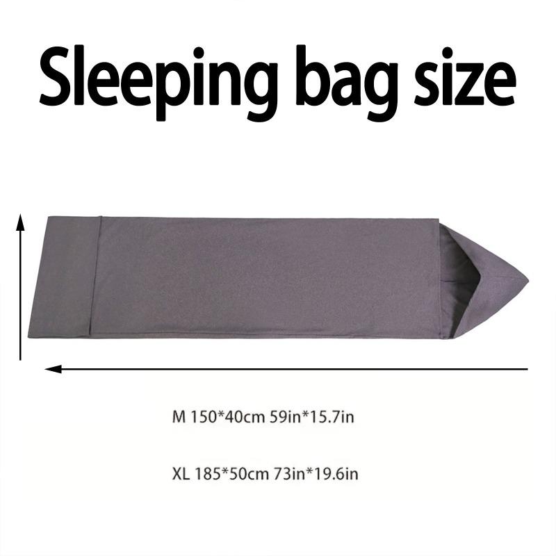 A gray wearable sleeping bag, Sleep Sack - rectangular sleeping equipment, suitable for camping trips, indoor napping, and sofa rest, is an ideal choice for outdoor enthusiasts and those seeking family comfort