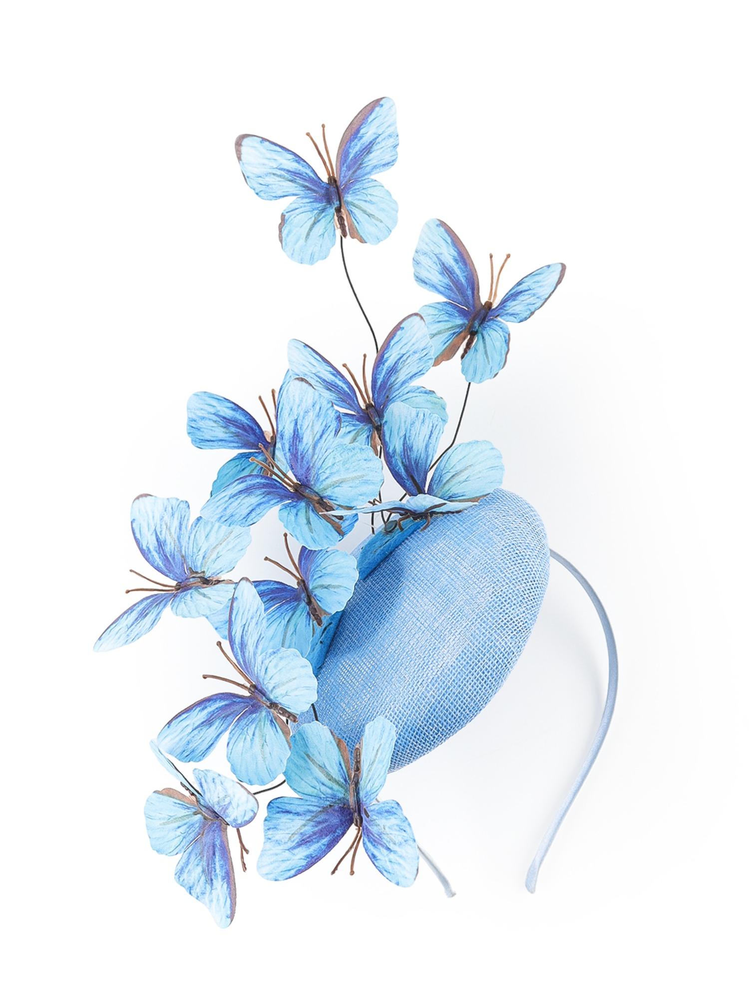 Butterfly Fascinator Hat Feather Tea Party Hat Monarch Butterfly Headband Fascinators for Wedding