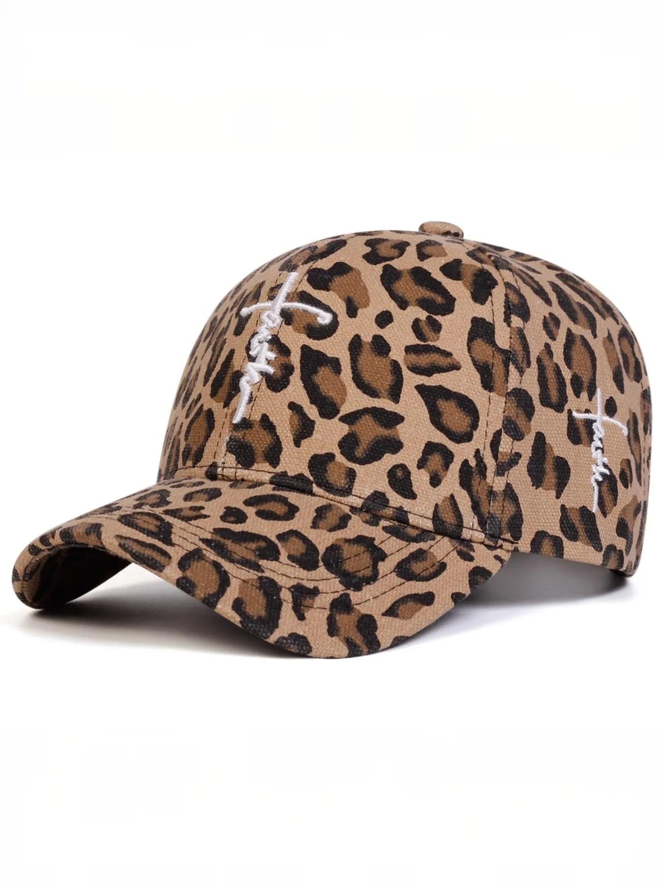 Cross Stitch Leopard Print Bucket Hat, Vintage Style, Soft Breathable Comfort, Unisex Summer Casual Wear, Ideal for Men and Women