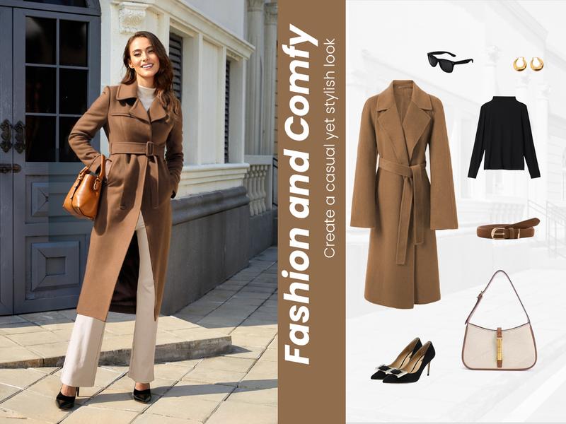 Dlooda Womens Bootcut Dress Pants Business Casual Work Pants with Pockets High Waist Stretchy Trousers Pull On Office Slacks