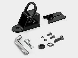 Nilight 2 Inch Rear Trailer Hitch Receiver Kit for ATV UTV Rear Bumper Tow Hook Black Hitch Cover Kit Outdoor Boating Accessories Boat Fenders