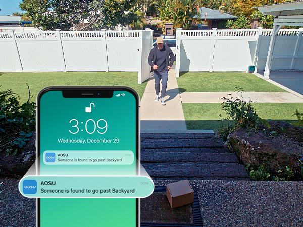 AOSU Doorbell Camera Wireless, Battery-Powered Video Doorbell with Chime, 2K Resolution, No Monthly Fees, 166° Ultra Wide Angle, 180-Day Battery Life, AI Detection, Work with Alexa & Google Assistant