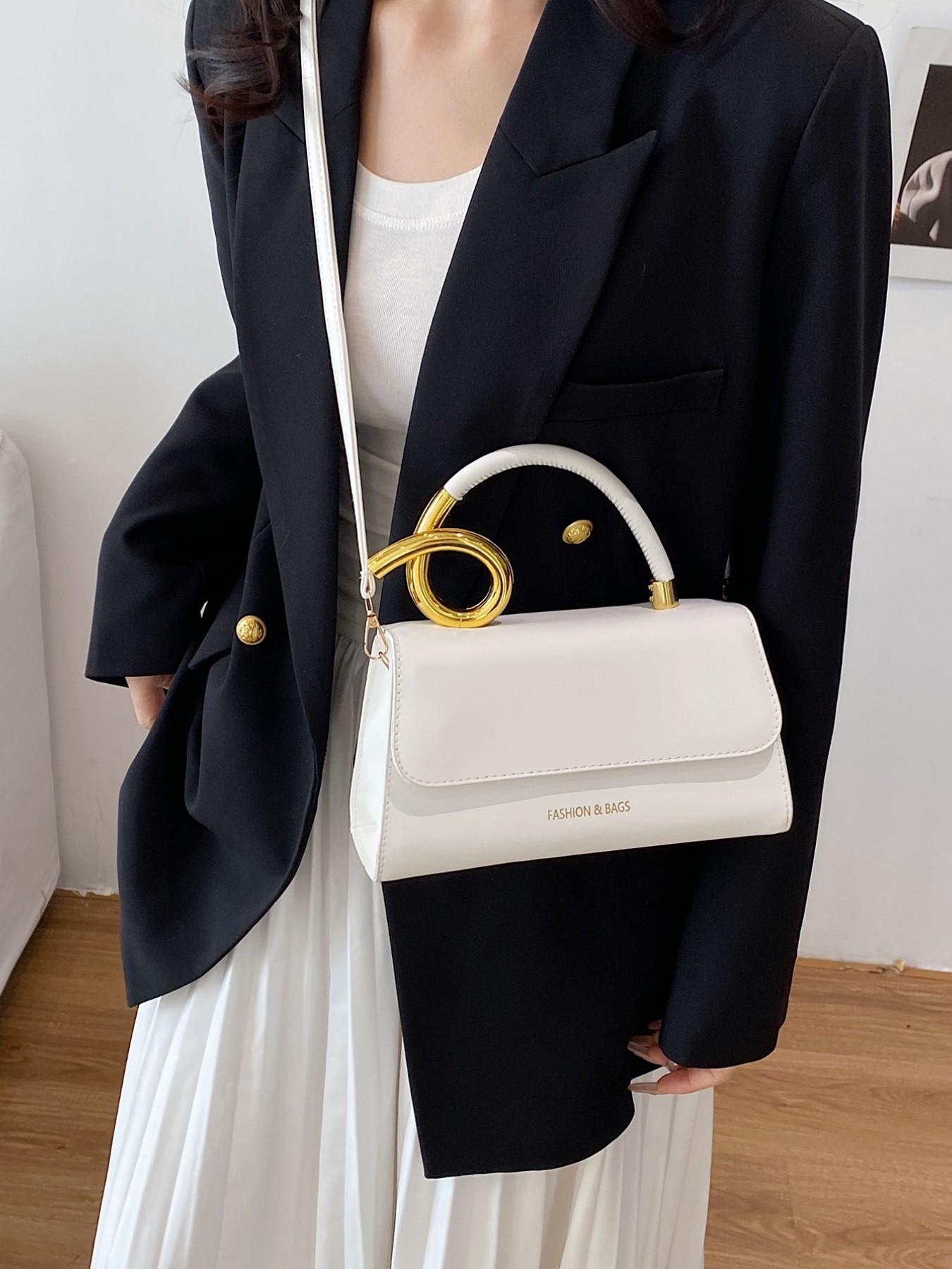 New Women's Handbag, Solid Color Flap Design, Elegant Small Square Bag, Crossbody Bag, Perfect for Office and Casual Outdoors Daily Use