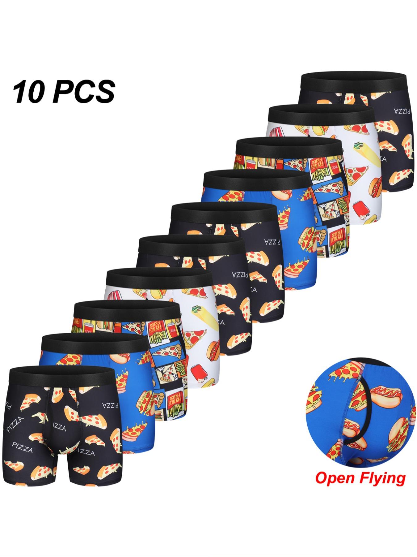 Men's Solid Color / Letter Tape Stretchy Boxer Briefs, Casual Comfy Slim Fit Breathable Moisture Absorption Opening Crotch Underwear for Daily Wear, Mens Underwear for All Seasons, Undergarments, Athleisure Menswear, Underwear Boxer Briefs